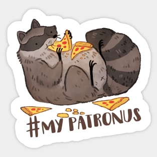 Hungry Raccoon Sticker